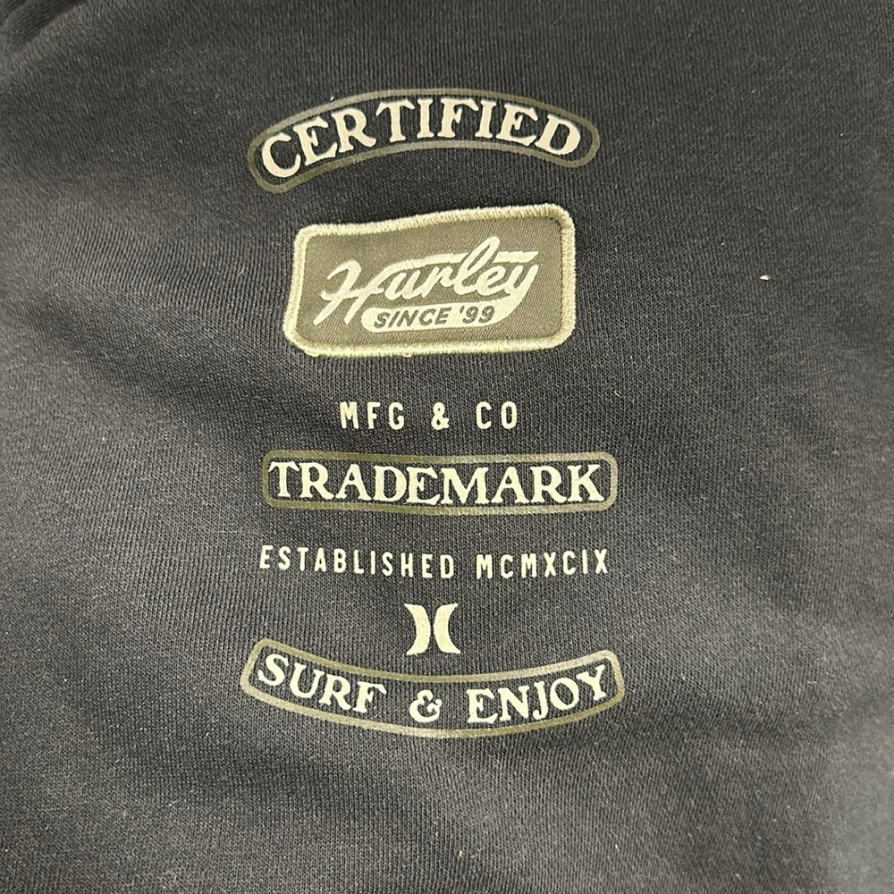 Hurley Black Hoodie Sweatshirt XXL - Picture 3 of 5